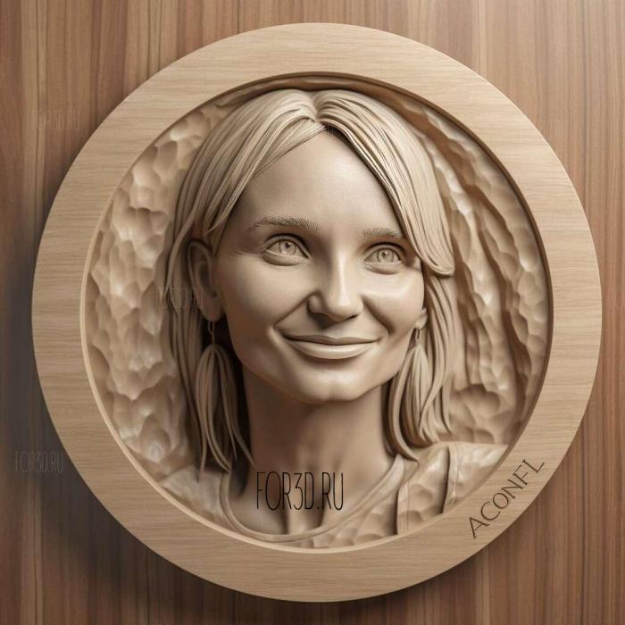 Cameron Diaz 3 stl model for CNC